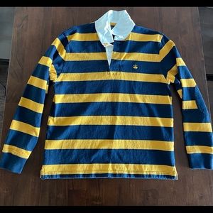 Brooks Brothers Long Sleeve Rugby (Navy & Gold)